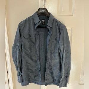 Kühl AIRSPEED Outdoor Warm Weather Activity Long Sleeve Shirt Small Blue